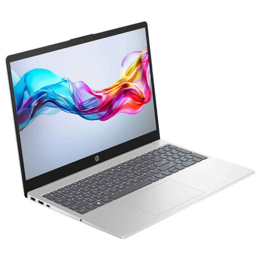 HP 15-fd0174nia Laptop, 15.6" FHD Display, Intel Core i7-1355U, 8GB RAM, 512GB SSD, Intel Iris Xe Graphics, English Keyboard, DOS, Natural Silver, 1Yr carry in warranty