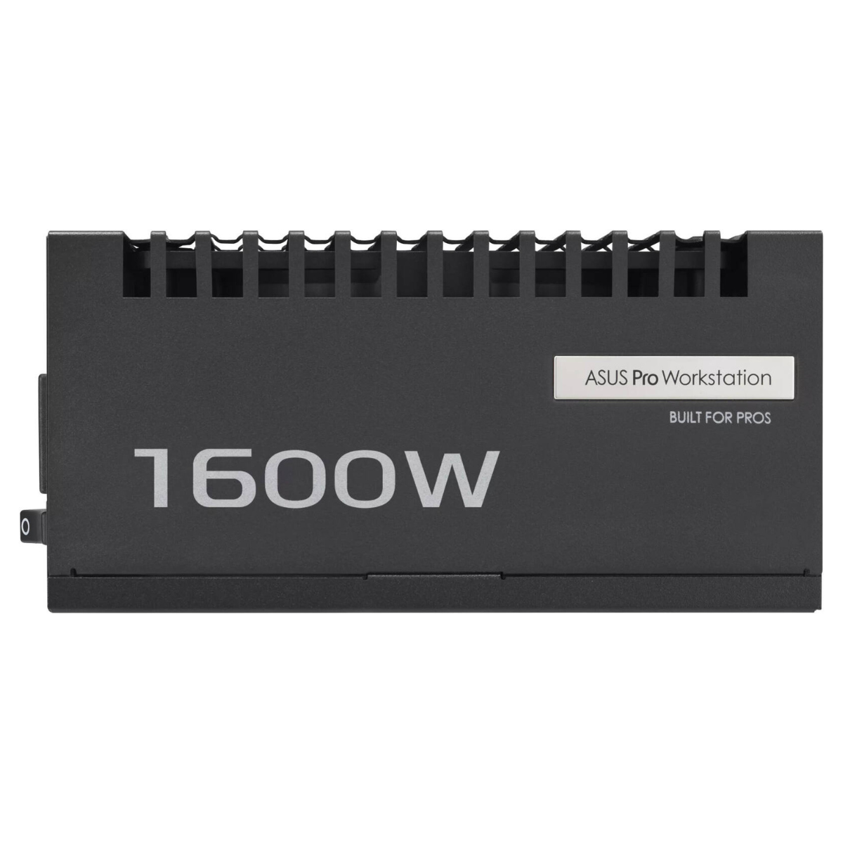 Asus Pro WS Power Supply, 1600W Power, 80 PLUS Platinum Efficiency, ATX 3.1 Compatible, Dual-Ball Fan Bearings, Gold-Plated High-Performance Copper Pins, Black | 90YE00Z2-B0NA00