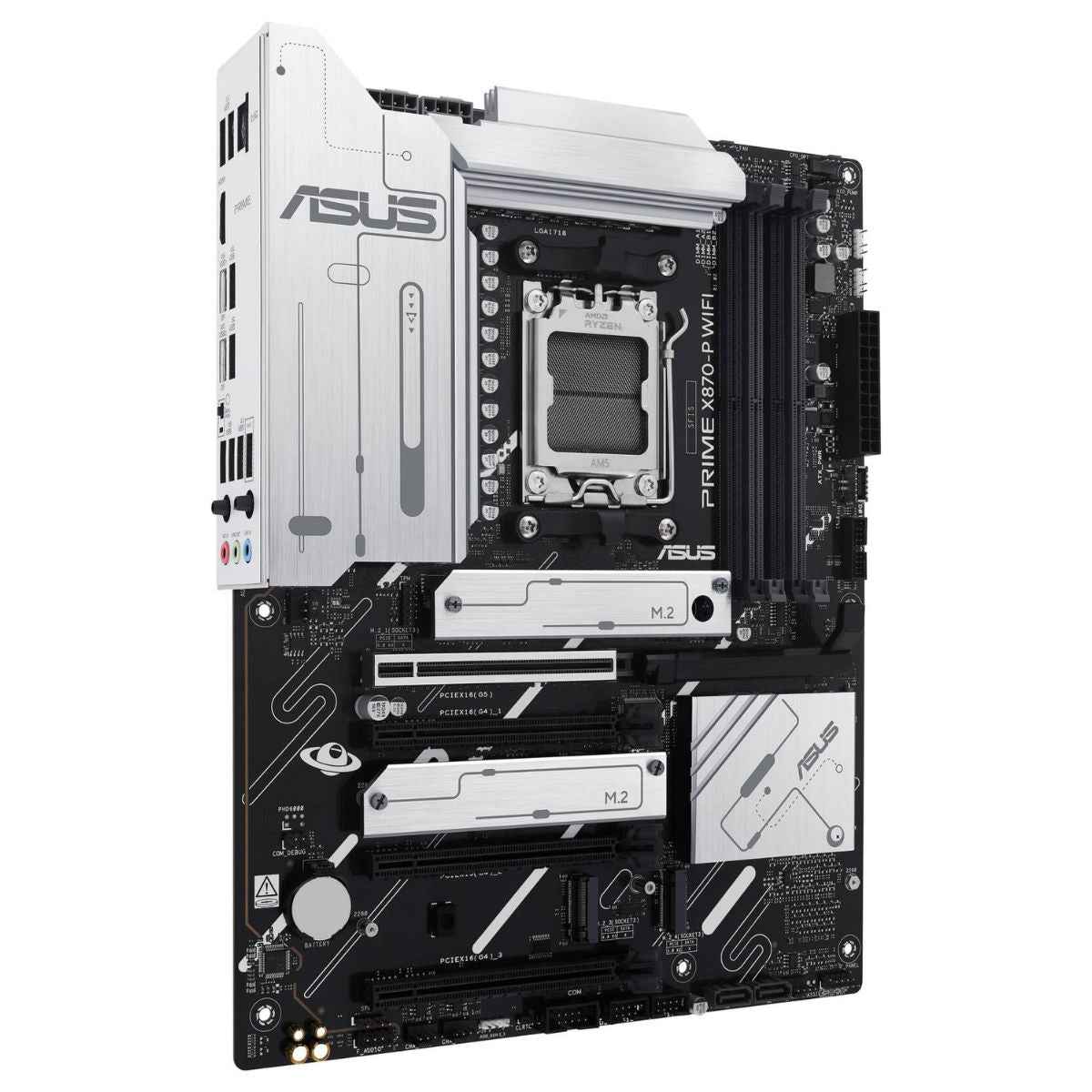 ASUS PRIME X870-P WIFI ATX Motherboard | AMD X870 Chipset | DDR5 Memory Support | PCIe 5.0 | WiFi &amp; Bluetooth 5.4 | 2.5Gb Ethernet | 4x M.2 Slots | HDMI | 90MB1IS0-M0EAY0