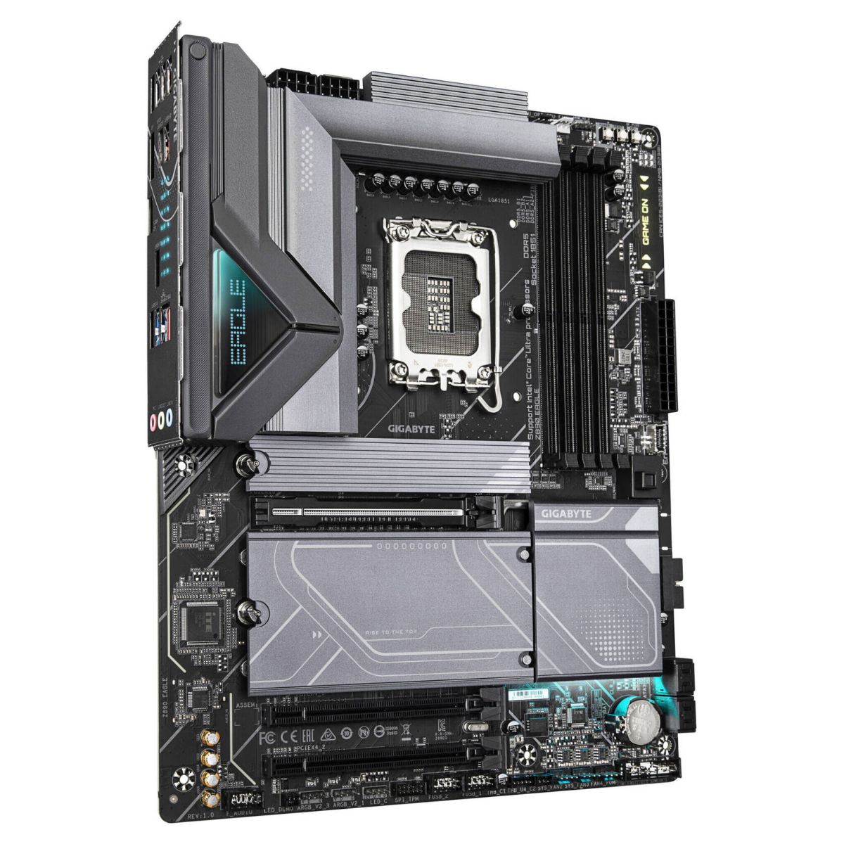 GIGABYTE Z890 Eagle LGA 1851 ATX Motherboard, Intel Z890 Express Chipset, 4x DDR5 DIMM Slots, Up to 256GB Max Memory, 1x PCIe 5.0 x16 Slot, 4x M.2 Slots | Z890-EAGLE