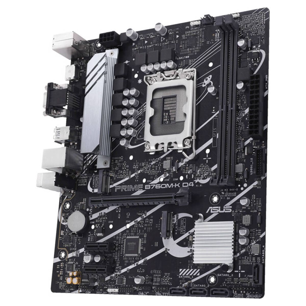 Asus PRIME B760M-K D4 LGA 1700 Micro-ATX Motherboard | DDR4 | PCIe 4.0 | 2.5Gb Ethernet | Aura Sync