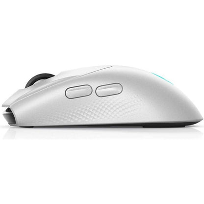 Dell Alienware AW720M Tri-Mode Wireless Gaming Mouse, 2.4GHz Wireless, BT 5.1, 26000 DPI, 8 Programmable Buttons, Magnetic Snap Charging Adapter USB-A to USB-C Cable, Lunar Light | AW720M-WHT