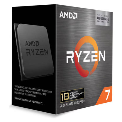 AMD Ryzen 7 5800X3D 10th Anniversary Edition AM4 Desktop Processor | 8 Cores | 16 Threads | Up to 4.5 GHz | 96MB Cache | 105W TDP | DDR4 | Carbice Ice Pad | 100-100000651POF