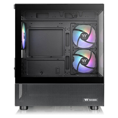 Thermaltake View 170 TG ARGB M-ATX Computer Case, 3x 120mm ARGB Lite Pre-Installed Fans, Up to 280mm Radiator & 7x Fan Support, USB 3.0 x2, HD Audio x1 Interfaces, Black | CA-1Z4-00M1WN-00
