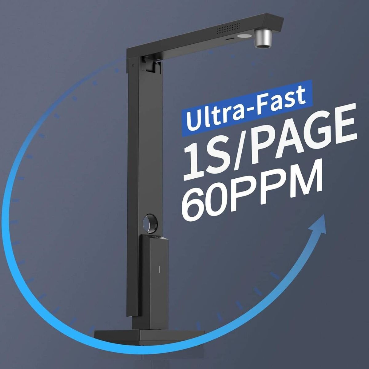 CZUR Lens 1200 Pro Portable Document Scanner, CMOS 12 megapixel, Fast Scan 1s/Page, Upto A4 Size, Easy-to-Use OCR, 4032*3024 Resolution, Mobile Scanner for Mac & Windows