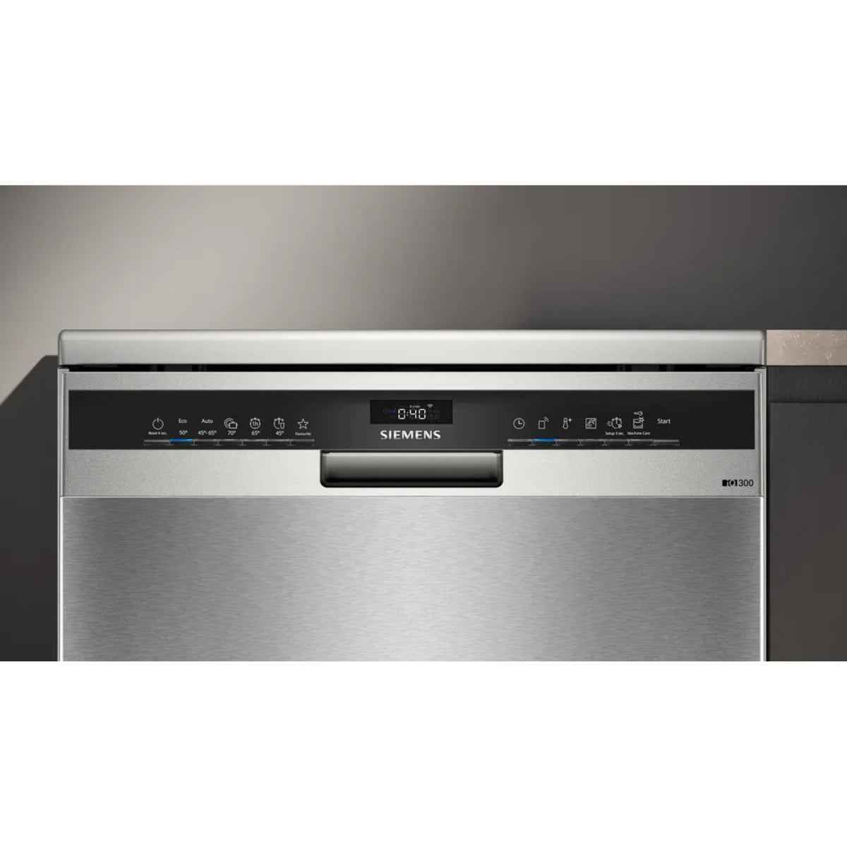 Siemens SN23HI25MM Free-Standing Dishwasher – 60cm, Brushed Steel Anti-Fingerprint Smart & Spacious Dishwasher Designed for UAE Homes