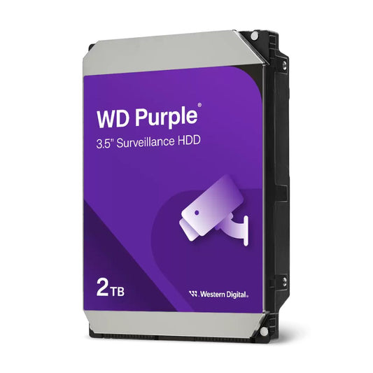 WD Purple Surveillance Hard Drive – 1TB to 8TB, Optimized for 24/7 CCTV Systems