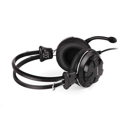 A4Tech HS-28i ComfortFit Stereo Headset – 40mm Driver, Noise Cancelling Mic, 3.5mm Jack, Black