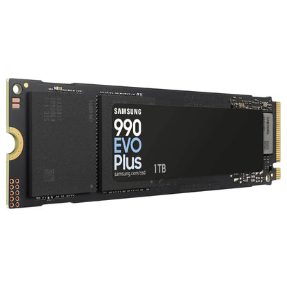 Samsung 990 EVO Plus Internal SSD – 1TB, PCIe Gen 4.0 x4 / Gen 5.0 x2, NVMe 2.0, Up to 7,150 MB/s Read & 6,300 MB/s Write