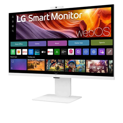 LG 32U850SA-W Smart Monitor – 32" 4K UHD IPS Display, webOS, Built-in Camera, HDR10 (White)