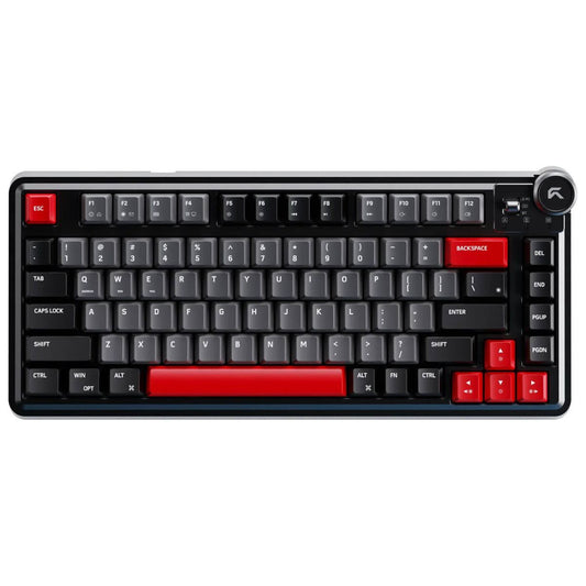 Cybeart Nighthawk 75 Signature Edition Gaming Keyboard – Tri-Mode, RGB, Hot-Swappable, 75% Layout (Batman / Black-Red-Gray / White)