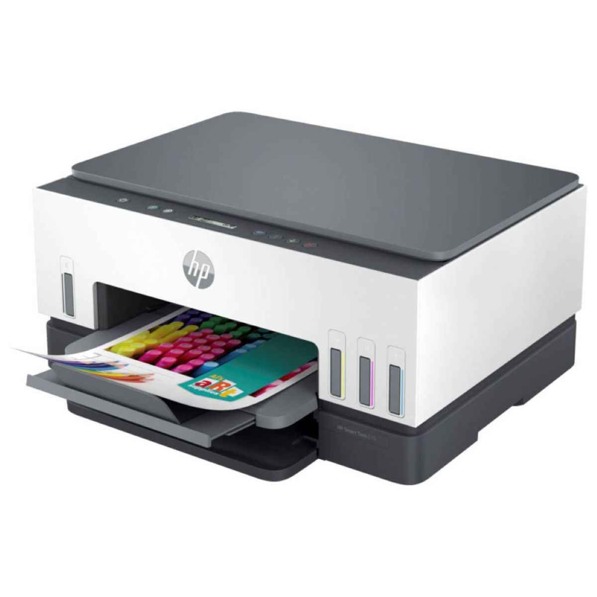 HP Smart Tank 670 All-in-One Printer, Print Copy Scan, Wireless Connectivity, Scan to PDF, Automatic Duplex Printing, White/Grey | 6UU48A (Ink Filled Machine)