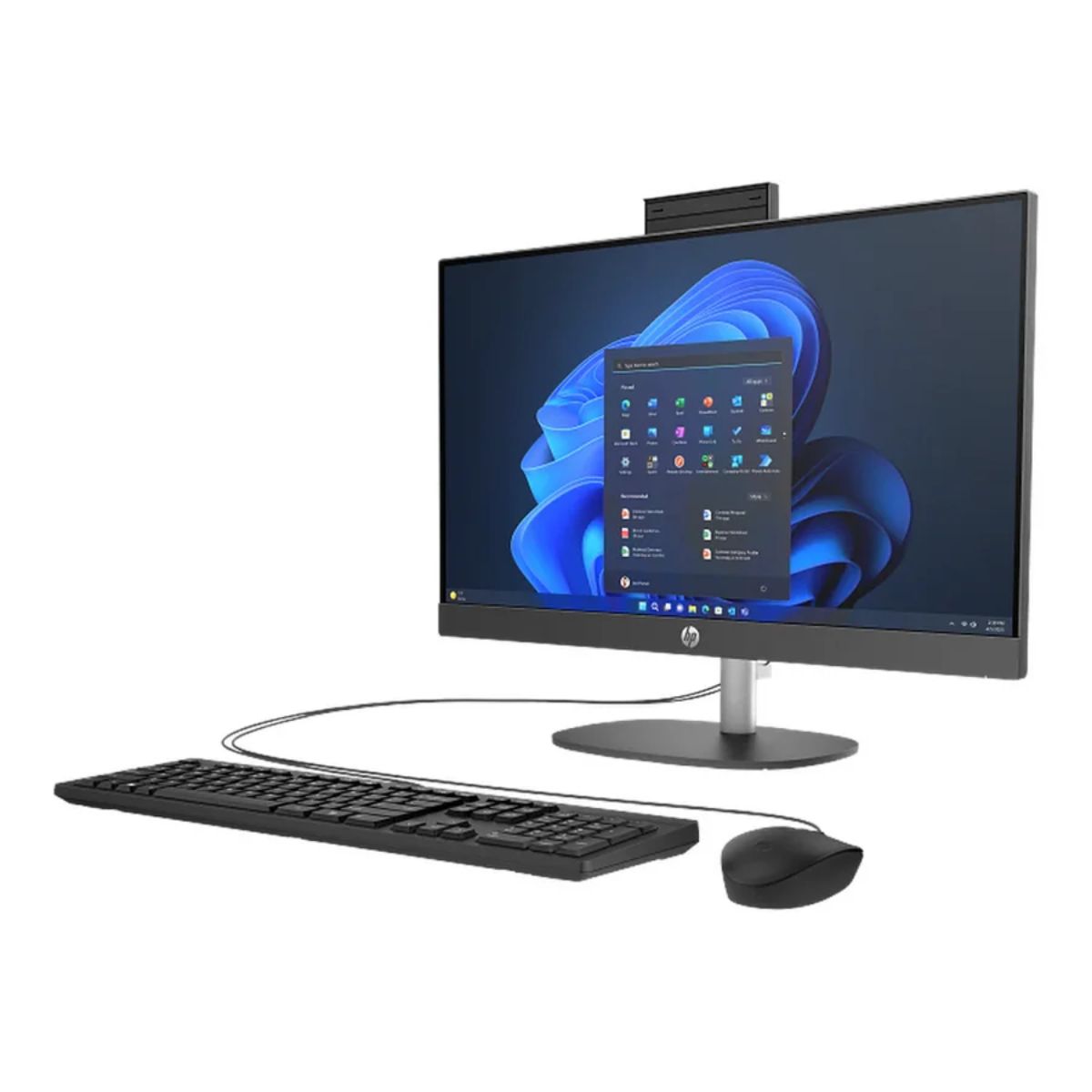 HP 240 G10 All-in-One Desktop PC | Intel Core Ultra 7 155U | 16GB DDR5 | 512GB SSD | 23.8-Inch FHD | DOS | BY6U3ET-ARB