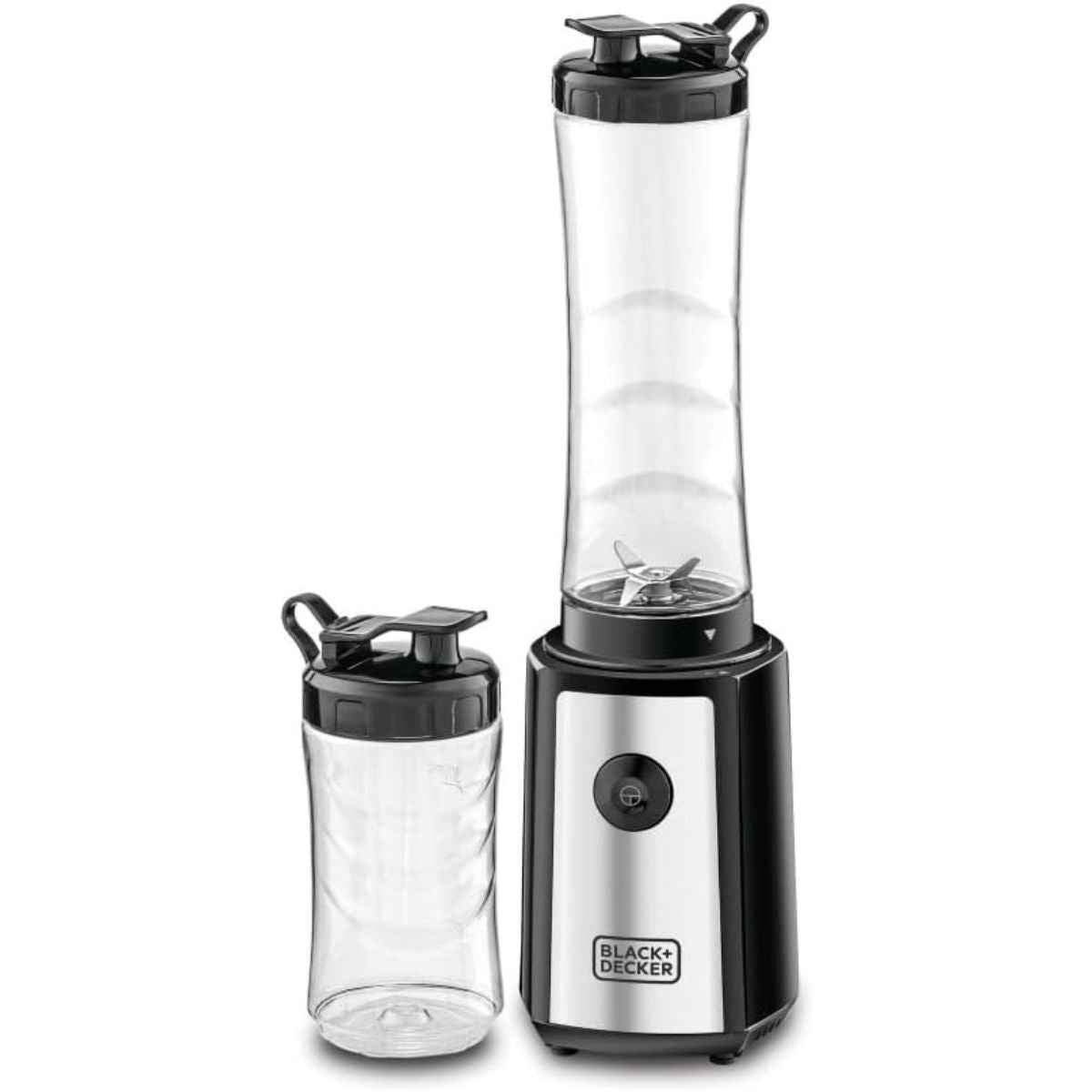 BLACK+DECKER Sports Blender SBX300-B5 – 300W Personal Blender, 6-Piece Set, 500ml & 300ml BPA-Free Bottles, 21,500 RPM | Black