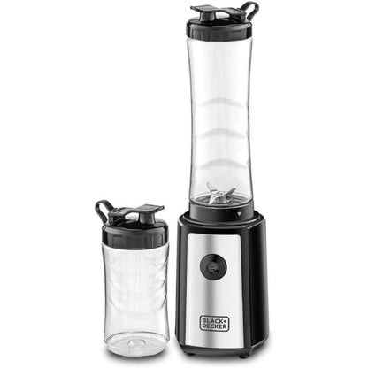 BLACK+DECKER Sports Blender SBX300-B5 – 300W Personal Blender, 6-Piece Set, 500ml & 300ml BPA-Free Bottles, 21,500 RPM | Black