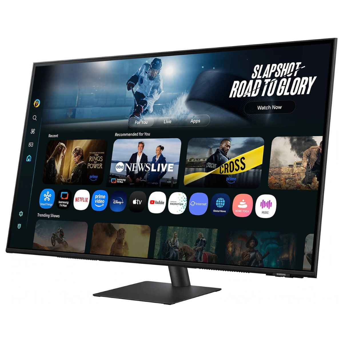 Samsung M7 M70F Smart Monitor, 43" VA Display, 4K UHD Resolution, 60Hz Refresh Rate, 4ms (GtG) Response Time, Tizen Operating System, WIFI5 & BT5.2 Connectivity, Black