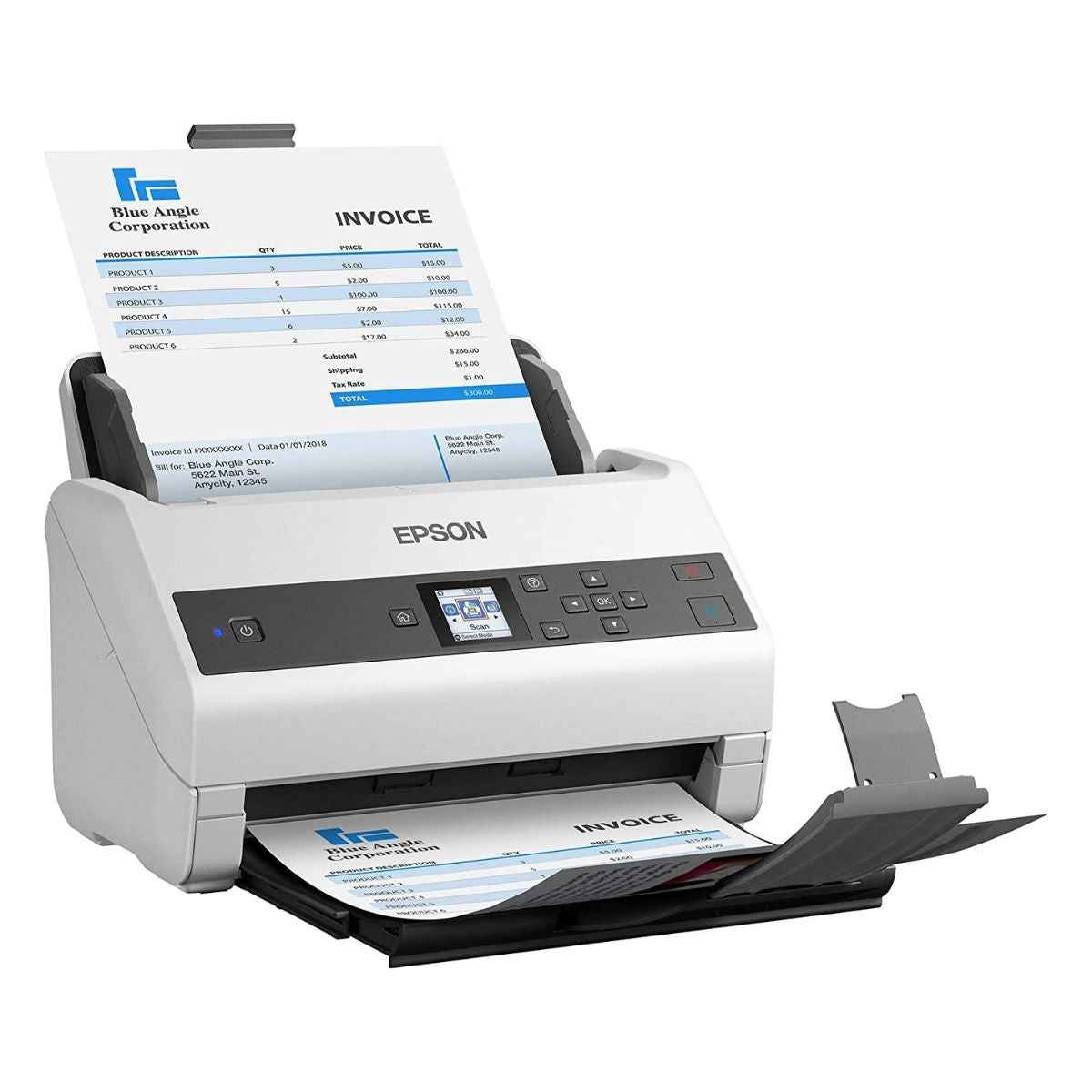 Epson WorkForce DS-970 Sheet-fed Document Scanner, Up to 85 ppm / 170 ipm, 100-Sheet ADF, 600 dpi Optical Resolution, USB 3.0 | B11B251401BB