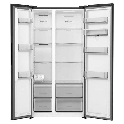 Hisense RS3P725NBG Side by Side Refrigerator | 725 Litres | Water Dispenser | Inverter Compressor | Total No Frost | Silver