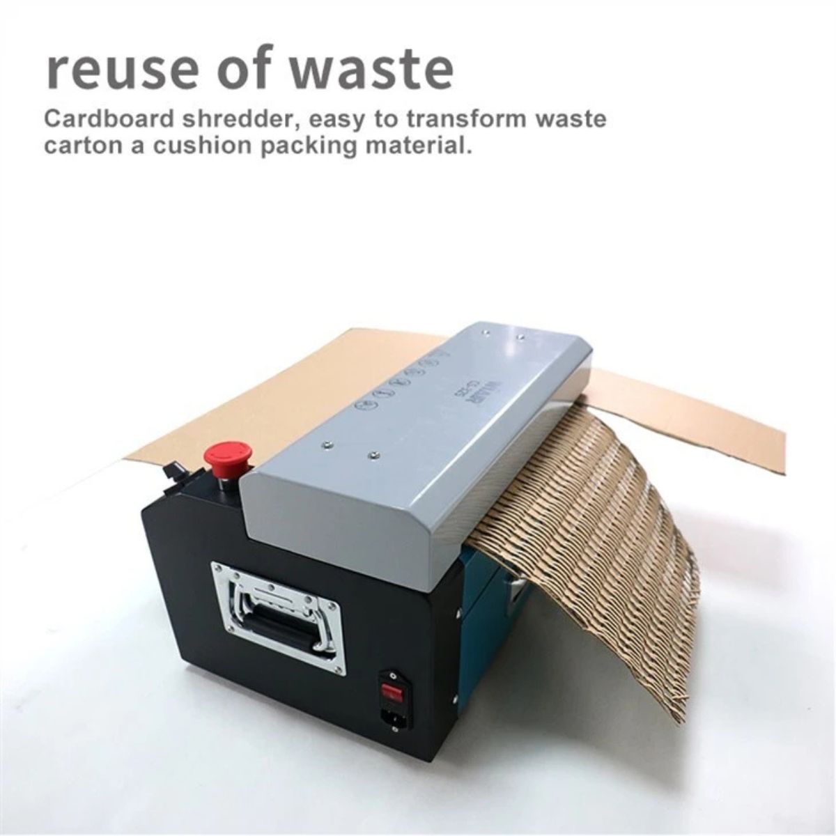 DSB WiAIR CS-325 Cardboard Shredder, Eco-Friendly Packaging Cushion Machine, 325mm Working Width, Dust Collection System, 3.5m/min Speed
