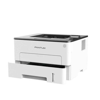 Pantum P3305DN Mono Single Function Laser Printer, 33 ppm Print Speed, USB & Ethernet Connectivity, Automatic Duplex Printing, 2-Line LCD Control Panel, 250 Pages Input Tray, White | P3305DN