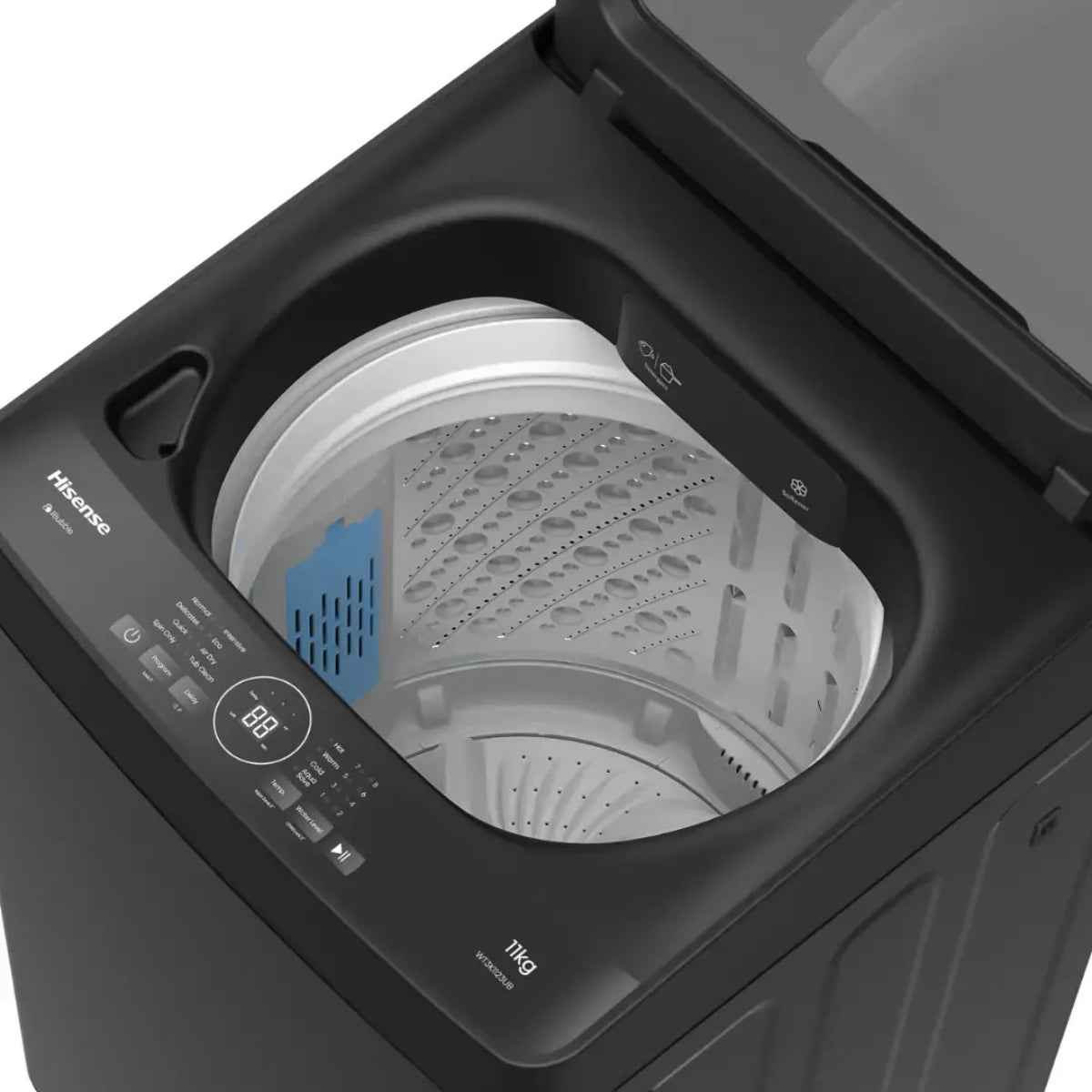 Hisense WT3K1123UB  11 kg Top Load Washing Machine – Premium Black