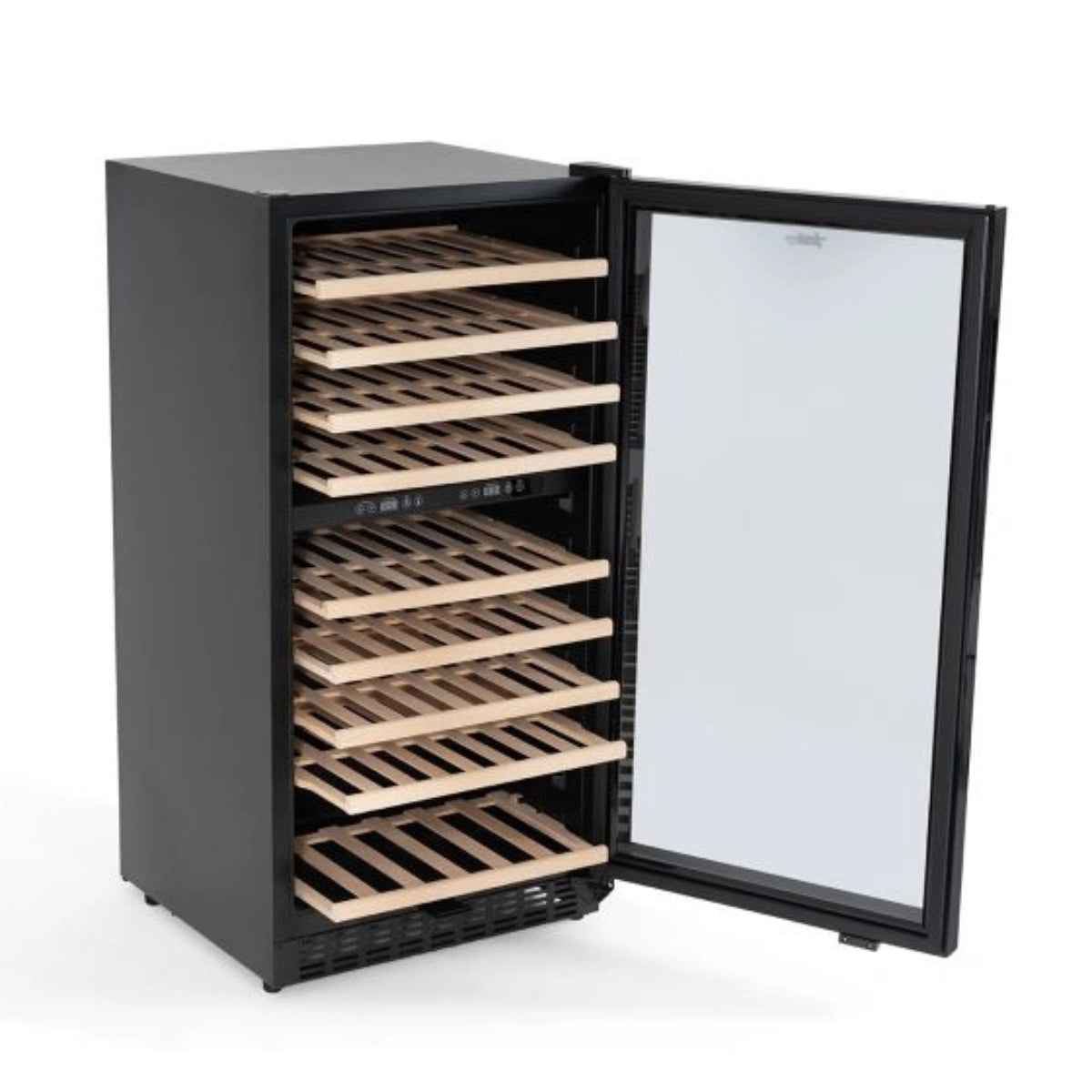 Terim Beverage Cooler TERBC76DZ – 76 Bottle Capacity / 225L, Dual-Temperature Zone, Black Finish Stylish, High-Capacity Beverage Storage for Homes, Bars & Lounges