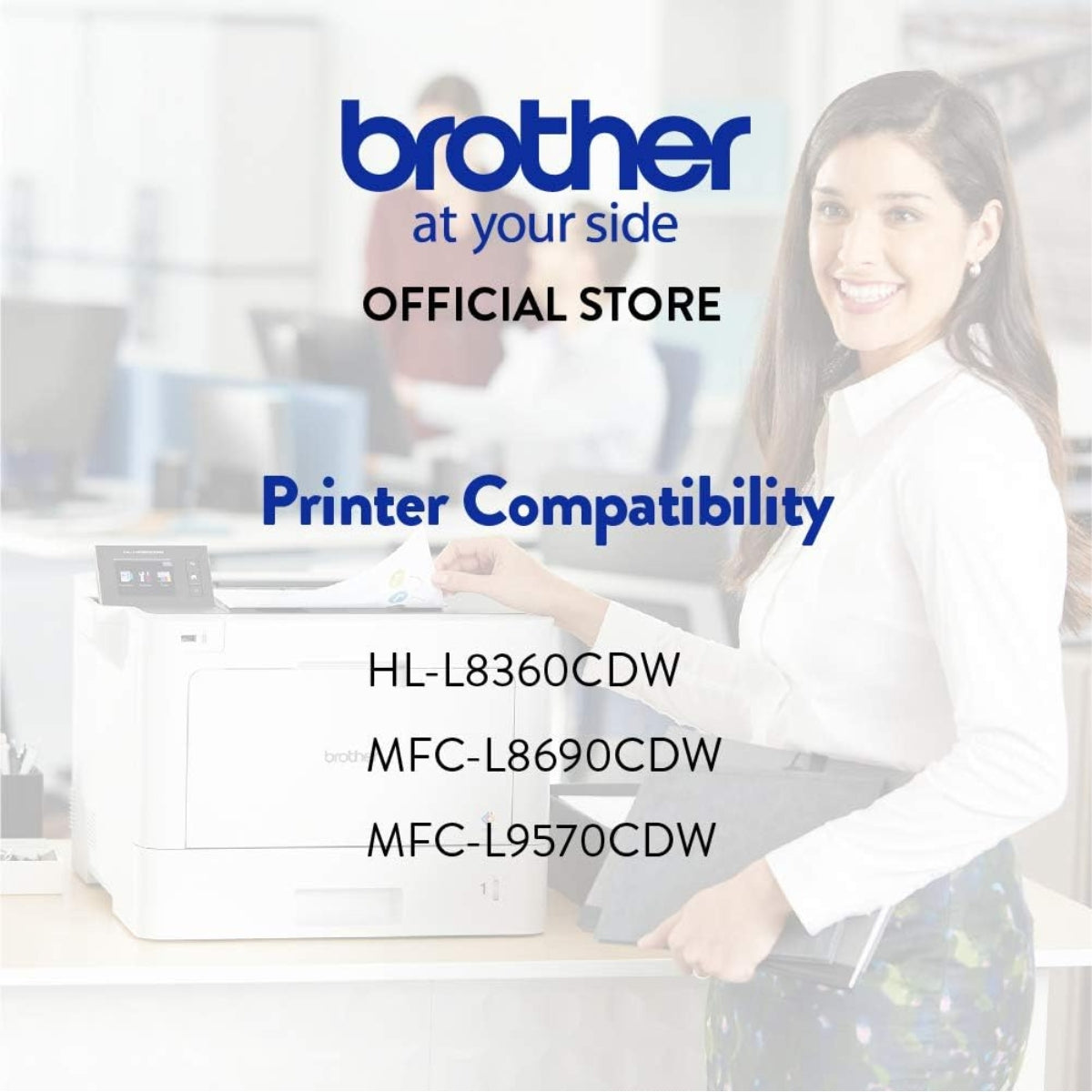 Brother Genuine TN-461BK Standard Yield Black Toner Cartridge – Prints up to 3,000 Pages, Sharp Black Printing, Reliable Brother Performance