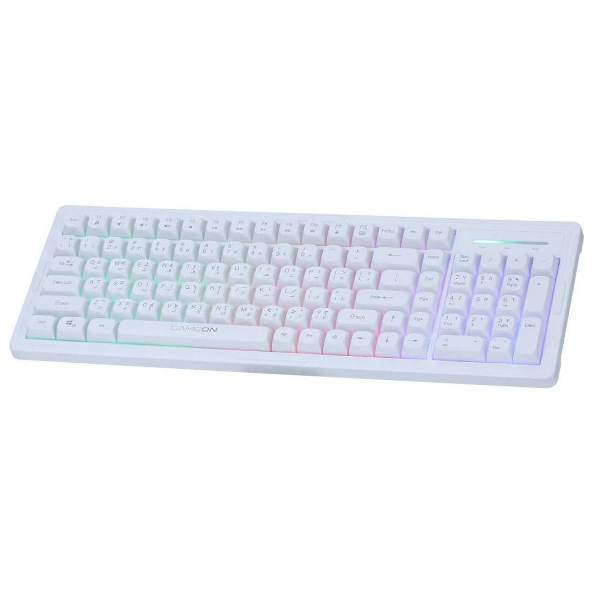 GAMEON GO-CYPHERW-XL-W All-In-One Gaming Combo | Keyboard, Headset, Mouse & Mousepad | 7200 DPI | RGB | USB 2.0 | White | GO-CYPHERW-XL-W
