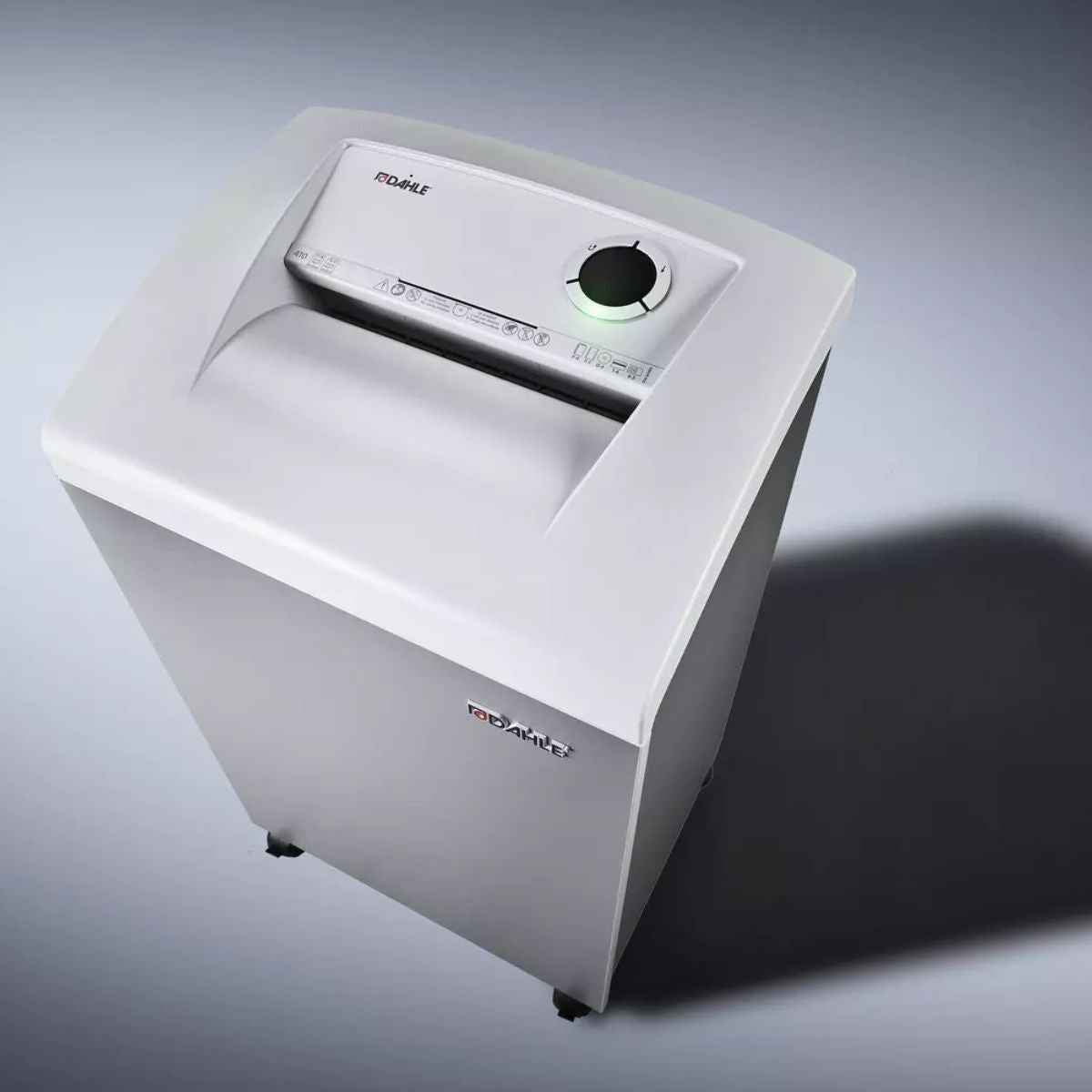 Dahle 410L PLUS MHP P-4 Oil-Free 4x40 mm Cross Cut Shredder – 24–27 Sheet Capacity, 100L Bin, Professional Office Shredder