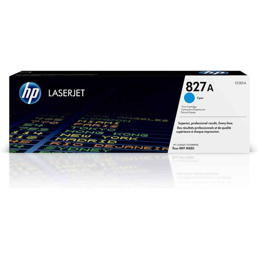 HP 827A Original LaserJet Toner Cartridges | Black, Cyan, Magenta & Yellow | Genuine HP Toner for Color LaserJet Enterprise Printing