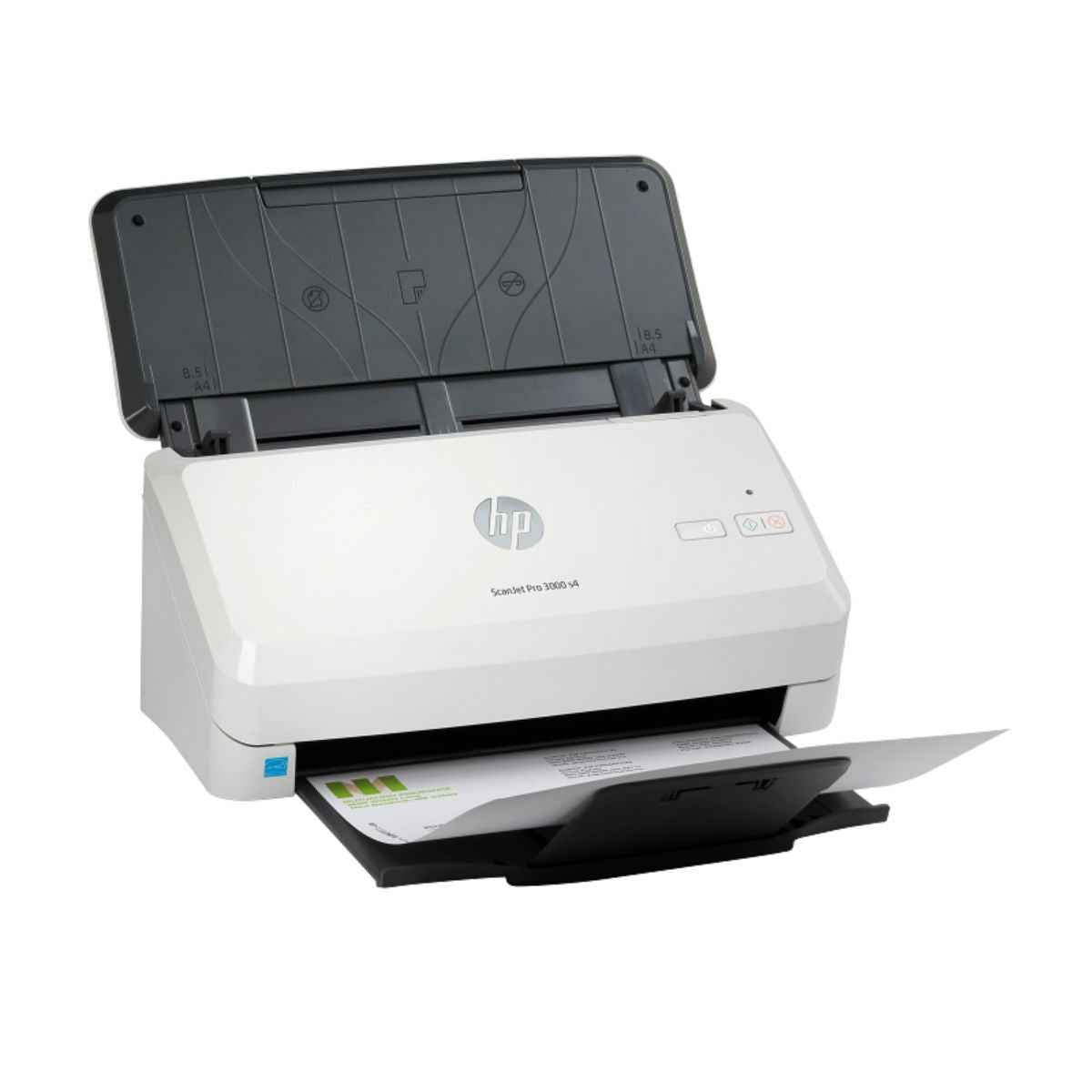 HP ScanJet Pro 3000 s4 Sheet-feed Scanner, Up to 40 ppm / 80 ipm, 50-Sheet ADF, Duplex Scanning, 600 dpi, USB 3.0 | 6FW07A