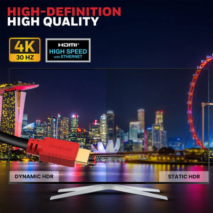 Honeywell High-Speed HDMI v1.4 Cable with Ethernet, 3 Mtr (9.84 ft), 10.2GBPS,Supports 3D/4Kx2K Ultra HD Resolution, for All HDMI- Enabled Devices