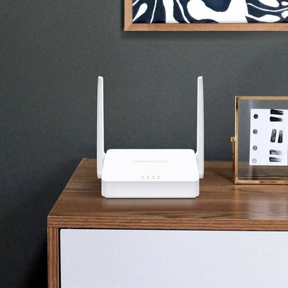 MERCUSYS MW302R N300 Single-Band Wi-Fi 4 Router | 300 Mbps 2.4 GHz | 2× 5 dBi Antennas | Router, Access Point, Repeater &amp; WISP Modes | IPv6 | White