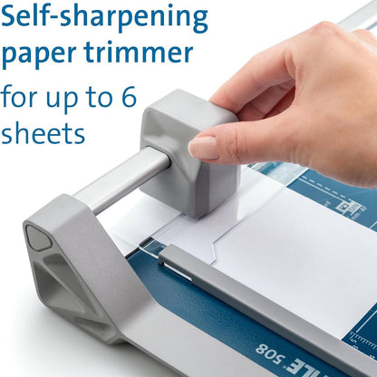 Dahle 508 Craft Creative DIN A3 Self-Sharpening Paper Trimmer | Safety Cutting Protection | Blue | DHL 00508-24050