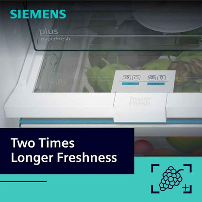 Siemens 680L+XXL Freestanding Bottom-Freezer Refrigerator iQ300 Series – KG86NAI31M,  Capacity, NoFrost & HyperFresh Plus