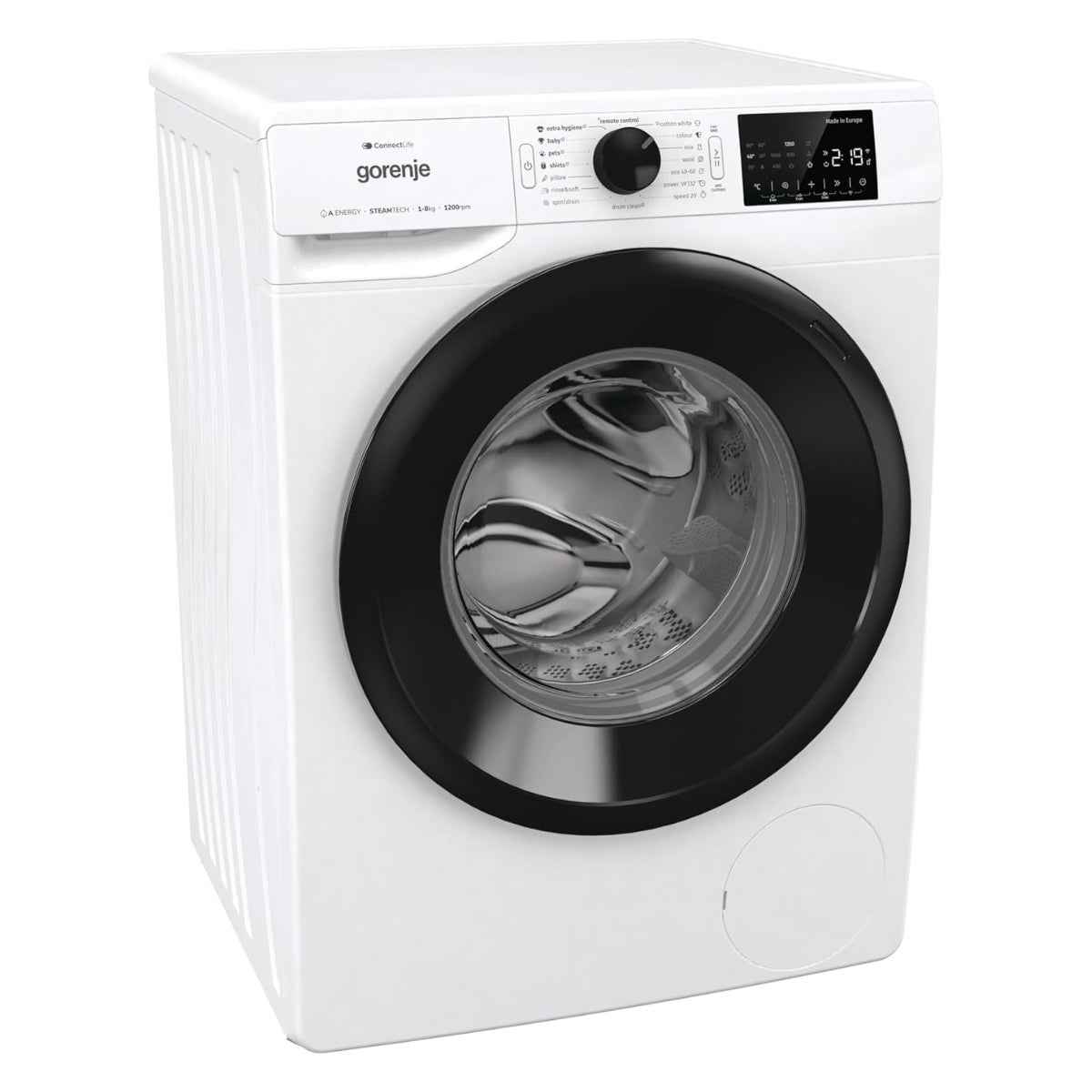 Gorenje WPNEI82A1SWIFI  8 kg Washing Machine – 1,200 rpm, Wi-Fi Smart Control