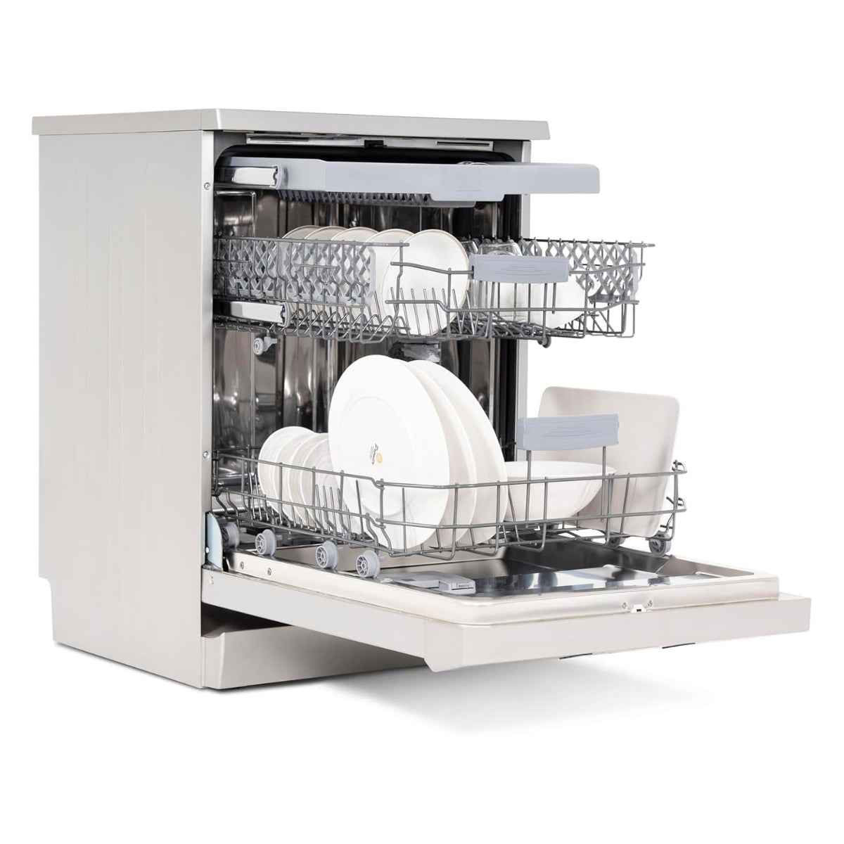 Terim TERDW1506VS Freestanding Dishwasher – 15 Place Settings, 6 Programs, Dark Silver