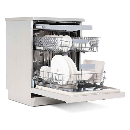 Terim TERDW1506VS Freestanding Dishwasher – 15 Place Settings, 6 Programs, Dark Silver