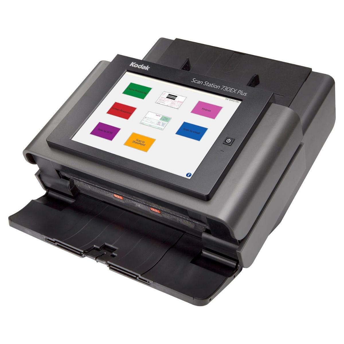 Kodak Scan Station 730EX Plus Desktop Network Document Scanner – 70ppm Duplex, Standalone Operation, Gigabit LAN, 75-Sheet ADF | 1060094