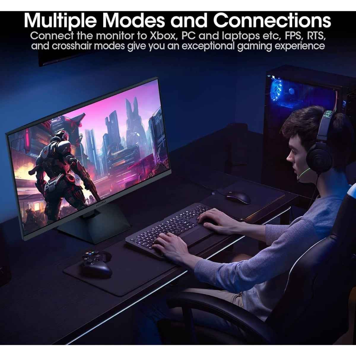KOORUI 25E3A 24.5-Inch FHD VA Gaming Monitor – 170Hz Refresh Rate, 1ms Response Time, FreeSync &amp; G-Sync Compatible, 99% sRGB, HDMI &amp; DisplayPort | 25E3A