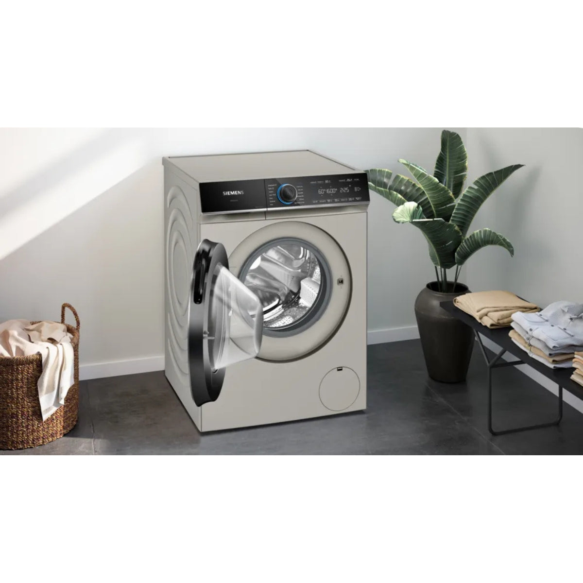 Siemens iQ700 WG56B20XGC 10 kg Front Load Washing Machine – 1400 rpm, iSensoric, speedPack, Silver Inox