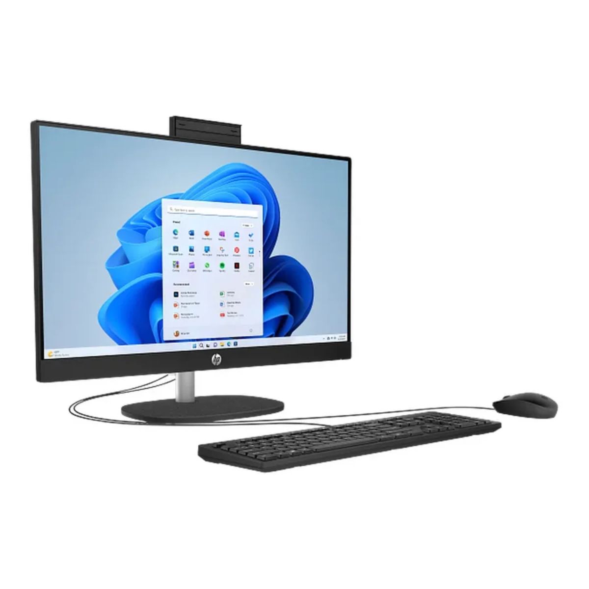 HP 24-cr1091 All-in-One Desktop PC | Intel Core Ultra 5 125U | 8GB DDR5 | 512GB SSD | 23.8-Inch FHD | DOS | D18YNEA-ENG