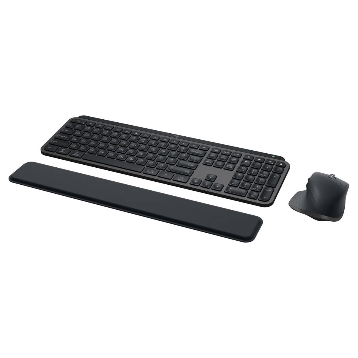 Logitech MX Keys Combo for Business Gen 2, Full-Size 108 Keys, Perfect Stroke Scissor Typing, 8000 DPI, Darkfield Sensor, MagSpeed, English-Arabic Layout, Wireless Connectivity, Black