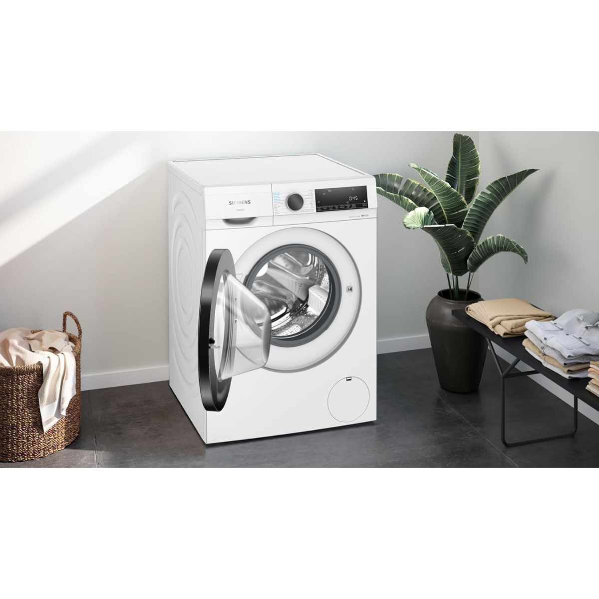 Siemens WN44A200GC iQ300 Fully Automatic Washer Dryer – 9kg Wash / 5kg Dry, Inverter Motor, SpeedPack L, HygieneCare, iSensoric, White