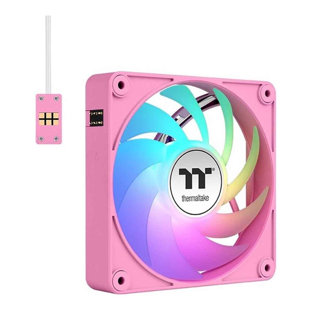 Thermaltake CT120 EX ARGB Sync PC Cooling Fan – 120mm, 2000 RPM, 68 CFM Airflow, Hydraulic Bearing, Pack of 3, Pink | CL-F219-PL12PK-A