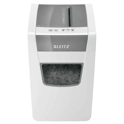Leitz IQ Slim Home Office Paper Shredder P4 – Cross Cut, 10 Sheets, 23L Bin, Quiet Operation
