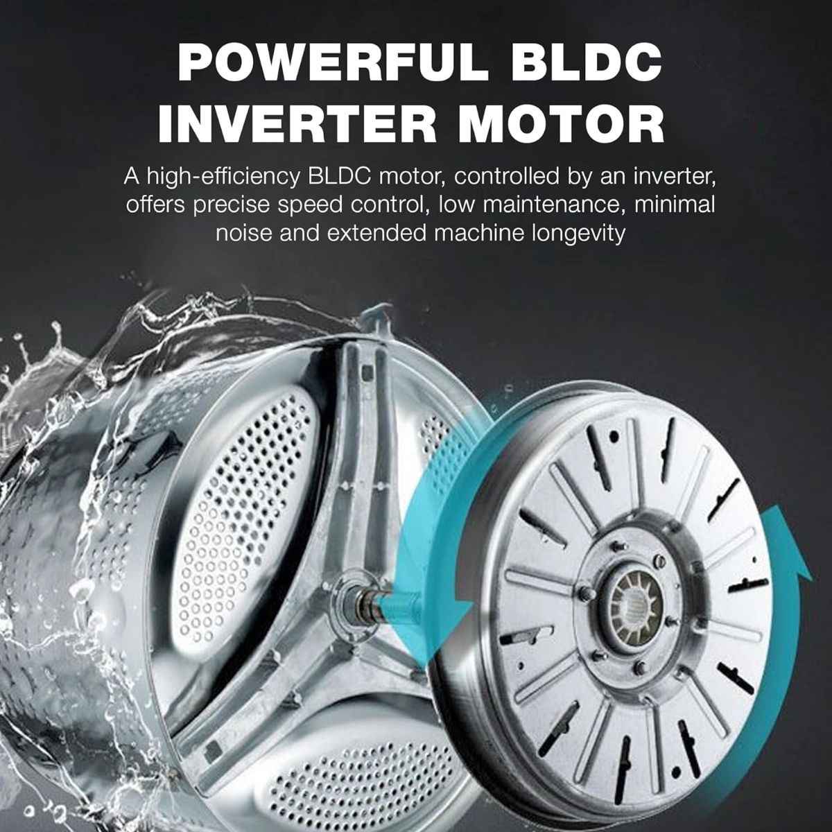 Nikai NWM801FN9S 8KG Front Load Washing Machine – 1200 RPM, 16 Programs, BLDC Inverter Motor, Steam Wash, Silver