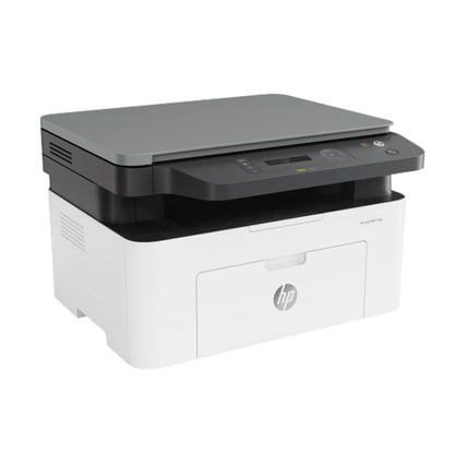 HP Laser MFP 135A Multifunction Monochrome Laser Printer – Print, Scan, Copy, 21 ppm, 1200 × 1200 dpi, 150-Sheet Tray, White | 4ZB82A