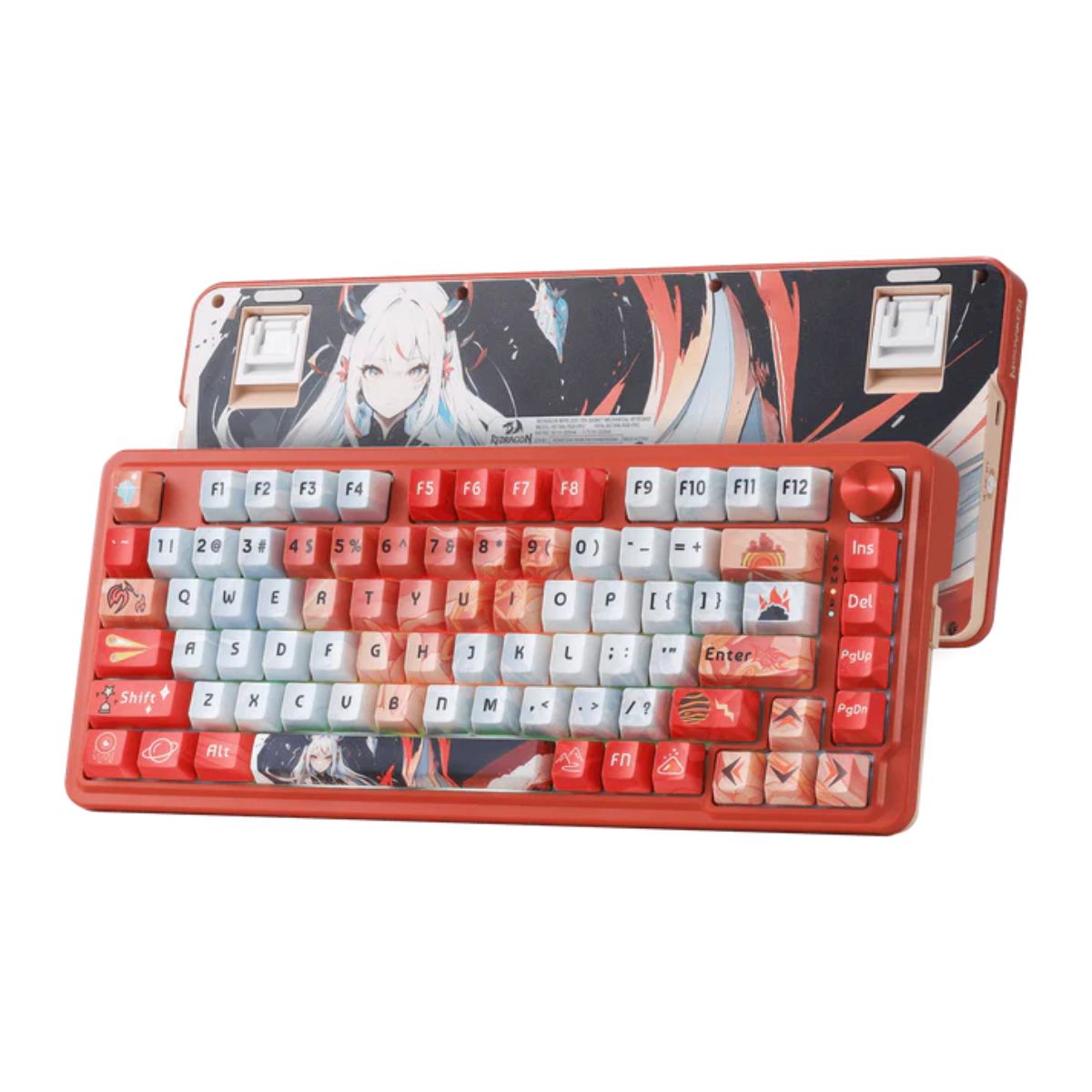 Redragon UCAL K673 PRO Wireless 75% Gaming Keyboard – Tri-Mode, Gasket Design, Hot-Swappable, RGB, Knob Control (Multiple Colors)