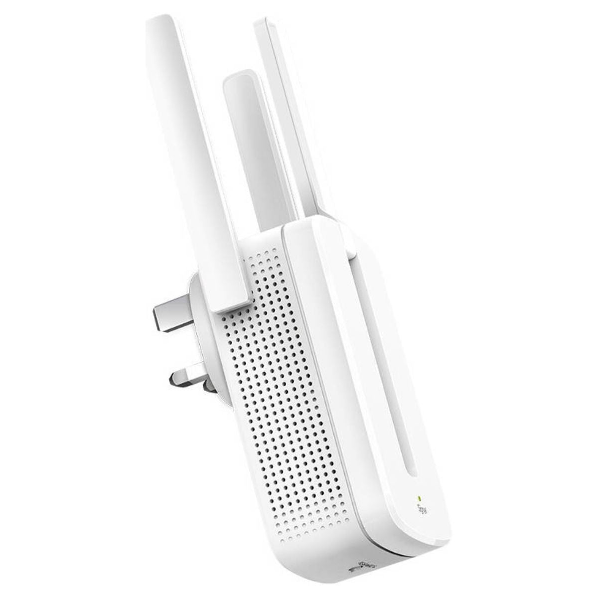 MERCUSYS MW300RE N300 Wi-Fi 4 Range Extender | 300 Mbps 2.4 GHz | 3 External Antennas | MIMO | WPS | White